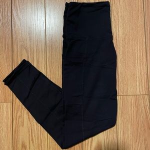 TUFF ATHLETICS BLACK LEGGINGS WITH POCKETS